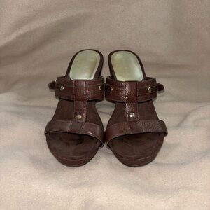 Brown Leather Women's Sandals